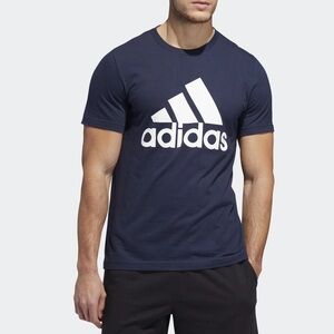 Adidas Navy Tee with White Logo